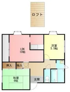 銀の馬車道 壱番館【D202号室】の間取り