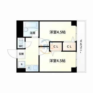 木川東エクセルハイツ【2階】の間取り