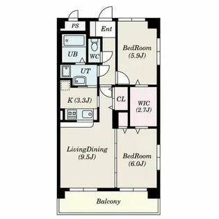 トゥルク・パレス【4C号室】の間取り