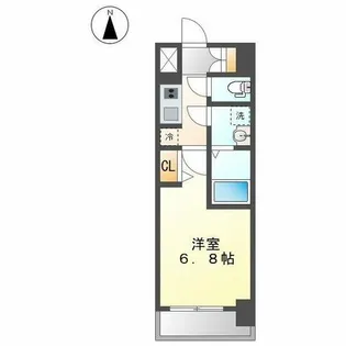 メイクス熱田大宝【7階】の間取り