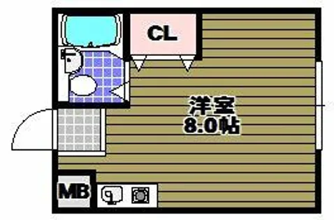 スコルピオ清和【1階】の間取り