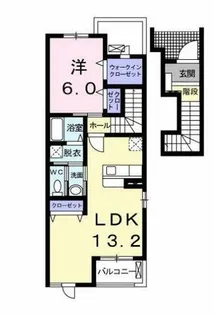 メロウ ブリーズ【2階】の間取り