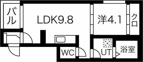 ハーモニーテラス千代田【3階】の間取り