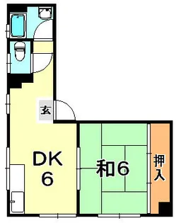 サニー神戸マンション【5階】の間取り
