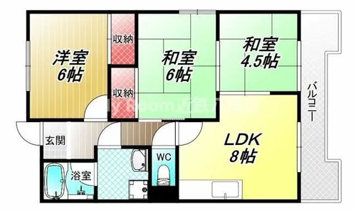 ミラーハイツタバタ【3階】の間取り