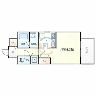 スプランディッド野江【5階】の間取り
