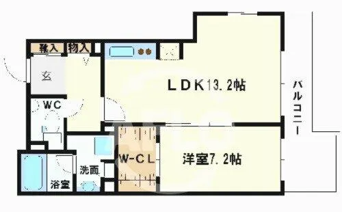 BRAVI南堀江【15階】の間取り