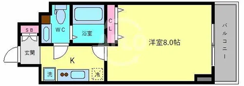 レグルス阿倍野【4階】の間取り