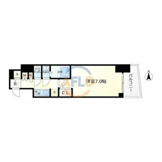 S-RESIDENCE福島玉川Tres【5階】の間取り