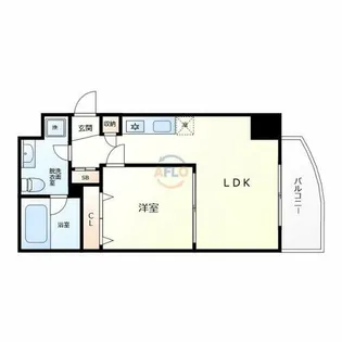 インボイス難波南レジデンス【2階】の間取り