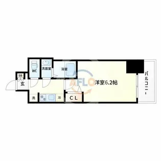 ファステート難波ラグジュ【13階】の間取り