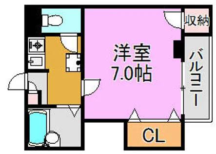 EAST RESIDENCE NAGATA【6階】の間取り