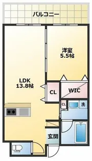 サウスパーク【6階】の間取り