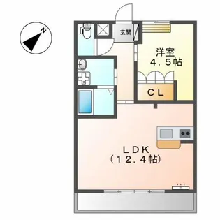 ヒルズ四ツ塚【2階】の間取り