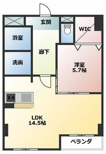 エルミタージュ【23号室】の間取り
