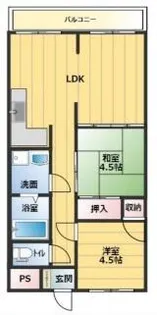 リープラス滝野社【301号室】の間取り