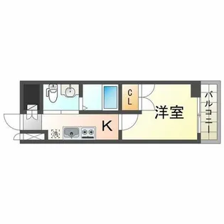 クレアドル須磨Ⅲ【7階】の間取り