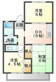 プリシェール南別府【2階】の間取り