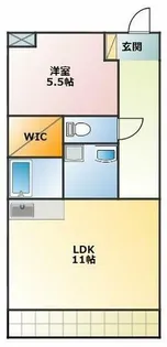 ウエストクレア【2階】の間取り