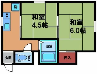マンション関西【5階】の間取り