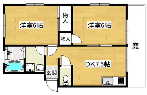 ウィンディア【2階】の間取り