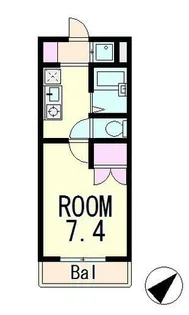 ドミトリーユー【3階】の間取り