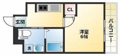 Live Casa 田辺【1階】の間取り