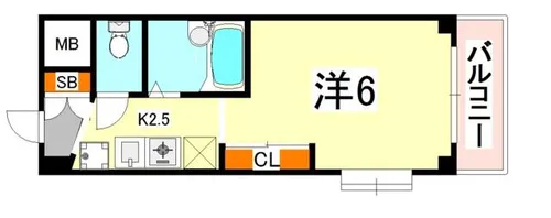 スペラーレ御影【2階】の間取り