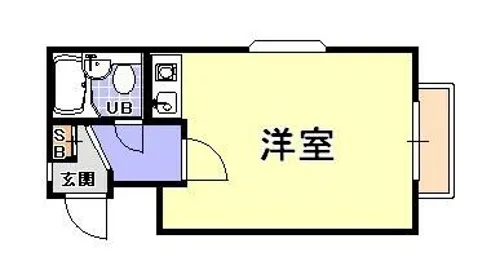 ライフイン芦屋弐番館【3階】の間取り