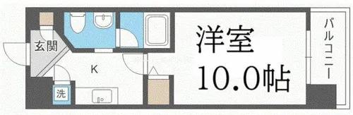 アーデン江戸堀【10階】の間取り