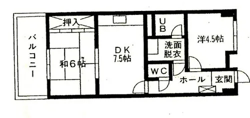 サンシャイン諸藤【5階】の間取り
