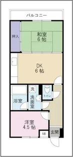サンシャイン諸藤【5階】の間取り