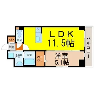 GRANDUKE吹上【4階】の間取り