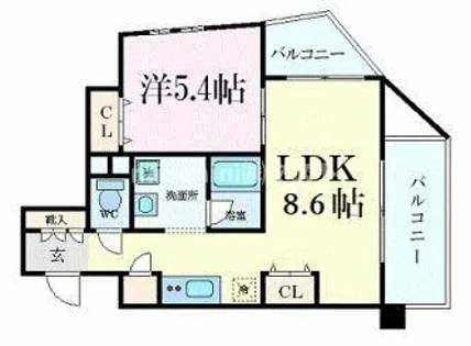 WOB新町【3階】の間取り