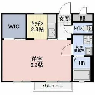 Flora S【102号室】の間取り