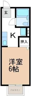 1Kの間取り画像