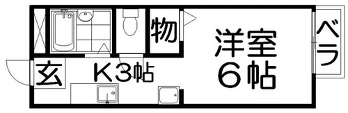 メゾネット香南【1階】の間取り