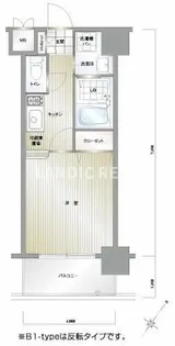 エンクレスト天神CLASS【6階】の間取り