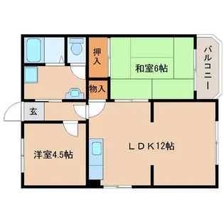 サンコーポ ムコ【1階】の間取り