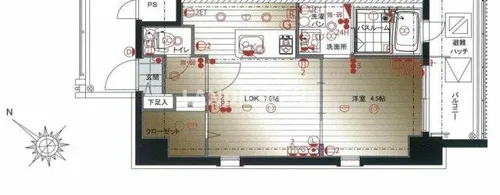 レジデンシャルヒルズアーバンプレイス【8階】の間取り