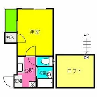 ル・クール高宮【1階】の間取り