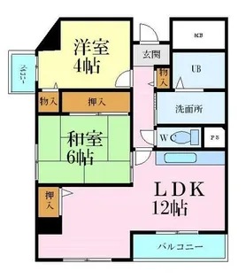 泉マンション【6階】の間取り