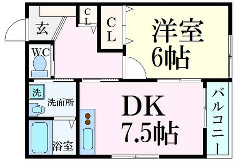 康照薗【2階】の間取り