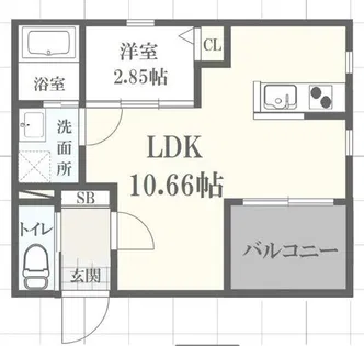 ボヌール英賀保駅前Ⅰ【3階】の間取り