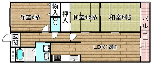 クオレグランデ【2階】の間取り