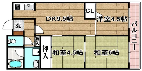 クオレグランデ【302号室】の間取り