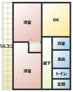 フラミニアコート【1階】の間取り
