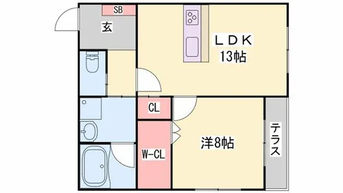 MIZUKI【204号室】の間取り