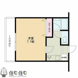 エルロードⅡ【107号室】の間取り