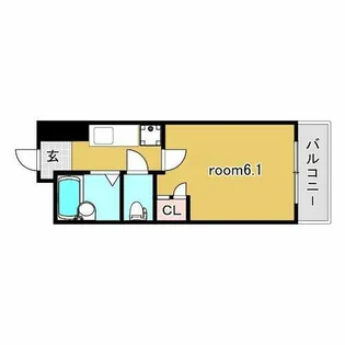 兵庫県神戸市中央区楠町2丁目【マンション】の間取り
